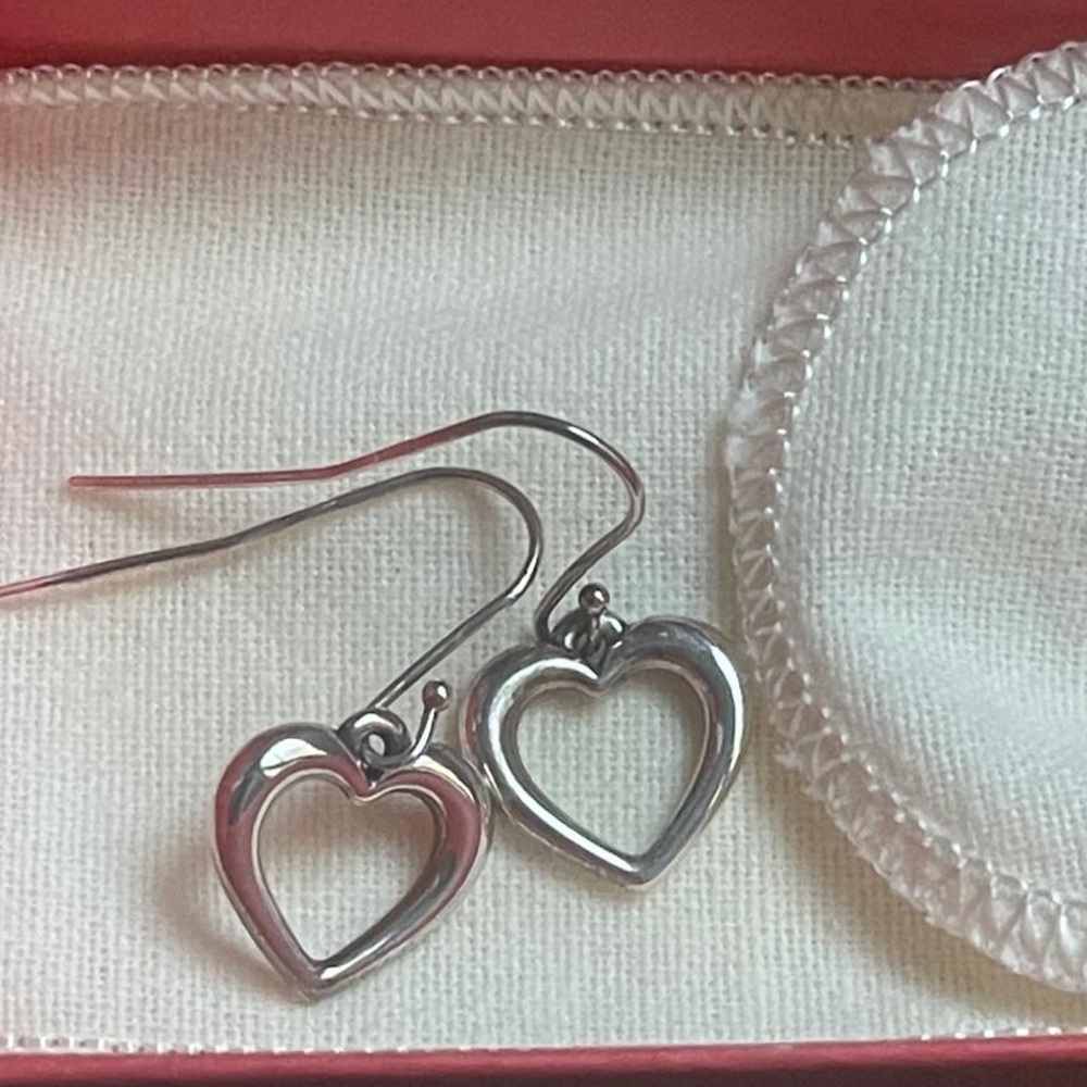James Avery loyal heart ear hooks